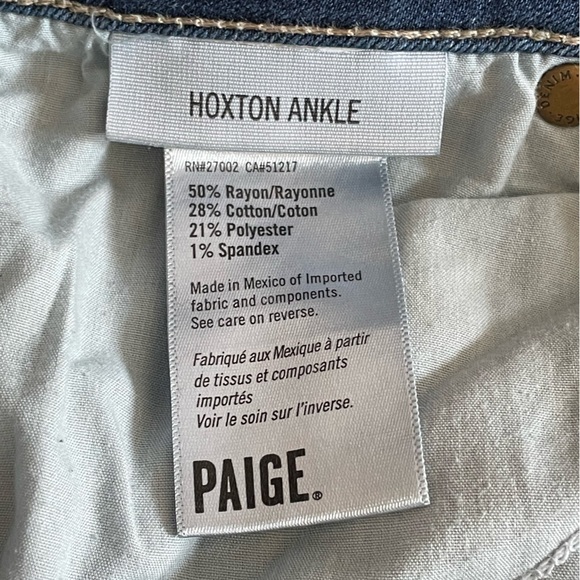 PAIGE Hoxton Ankle Jeans - 29​ - Picture 6 of 7